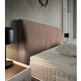 BOXSPRINGBETT 160/200 cm,  in Schlammfarben, Topper, Matratzen, H3 + H3 = fest  - Schlammfarben/Schwarz, Design, Kunststoff/Textil (160/200cm) - Dieter Knoll