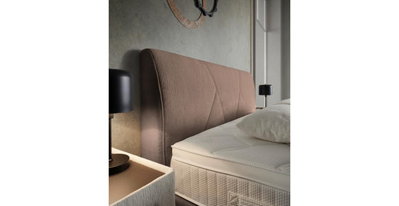 BOXSPRINGBETT 160/200 cm,  in Schlammfarben, Topper, Matratzen, H3 + H3 = fest  - Schlammfarben/Schwarz, Design, Kunststoff/Textil (160/200cm) - Dieter Knoll