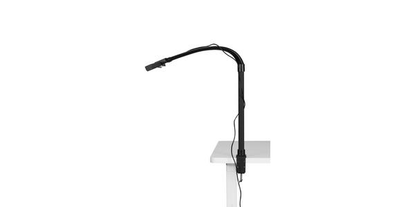 LED-KLEMMLEUCHTE Hayward 80/35/71,5 cm  - Schwarz, Basics, Kunststoff/Metall (80/35/71,5cm) - Novel