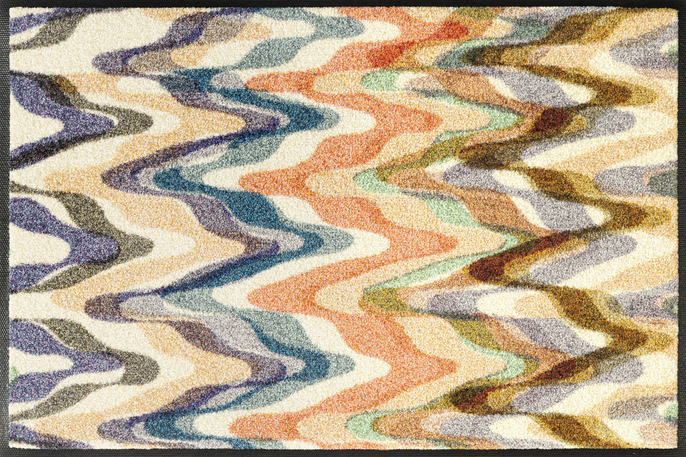 FUSSMATTE 50/75 cm Easy Current  - Beige, Design, Kunststoff/Textil (50/75cm) - wash+dry