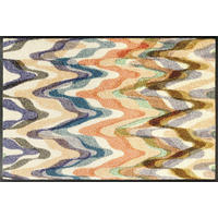 FUSSMATTE 50/75 cm Easy Current  - Beige, Design, Kunststoff/Textil (50/75cm) - wash+dry