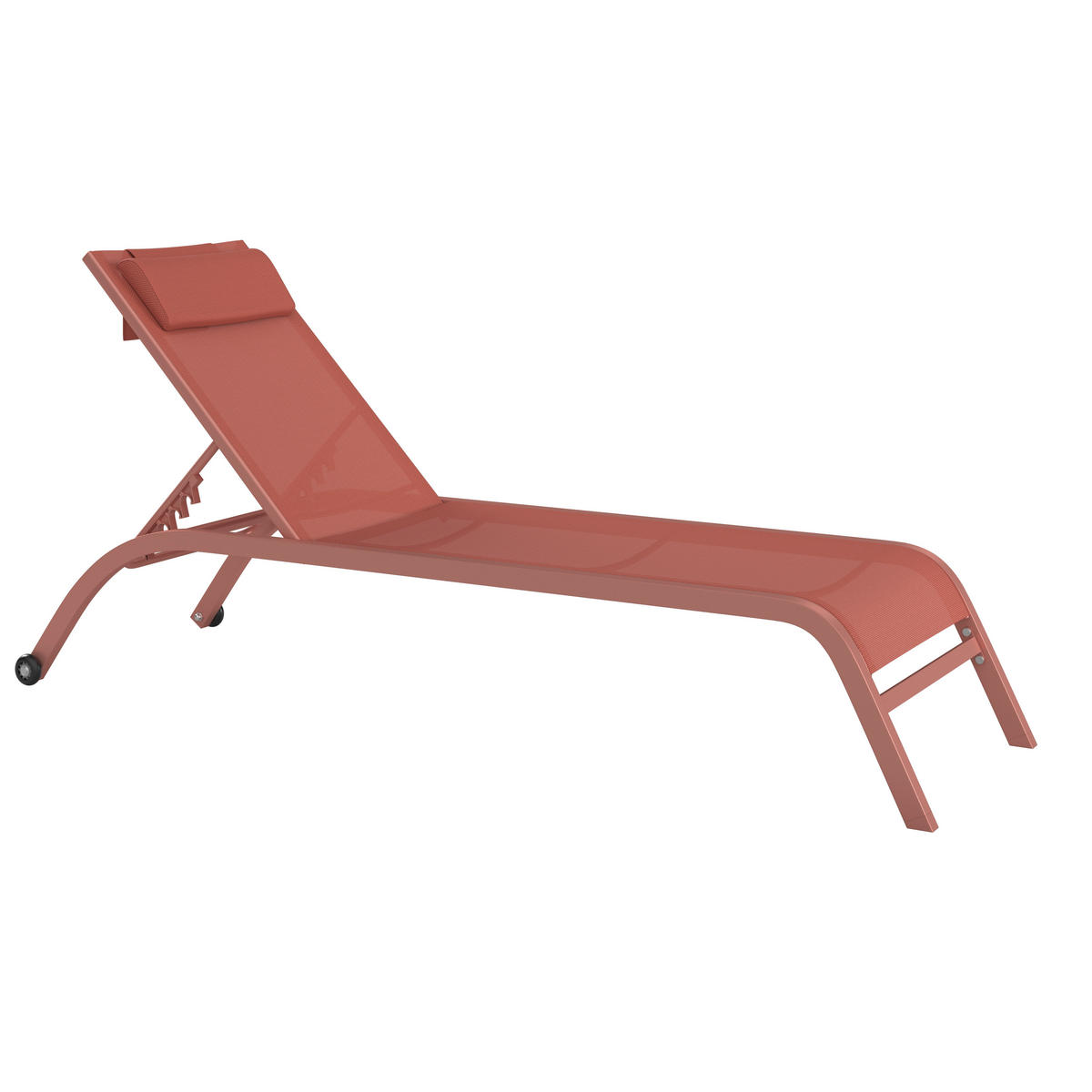 SONNENLIEGE 198/34/87/62 cm  - Orange, MODERN, Textil/Metall (198/34/87/62cm) - Ambia Garden