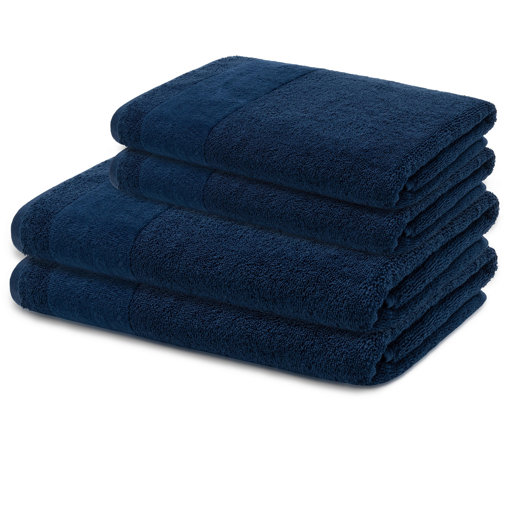 FROTTIERSET LOOKS by Wolfgang Joop Blau 4-teilig  - Blau, Design, Textil (50x100/70x140cm) - LOOKS by W.Joop