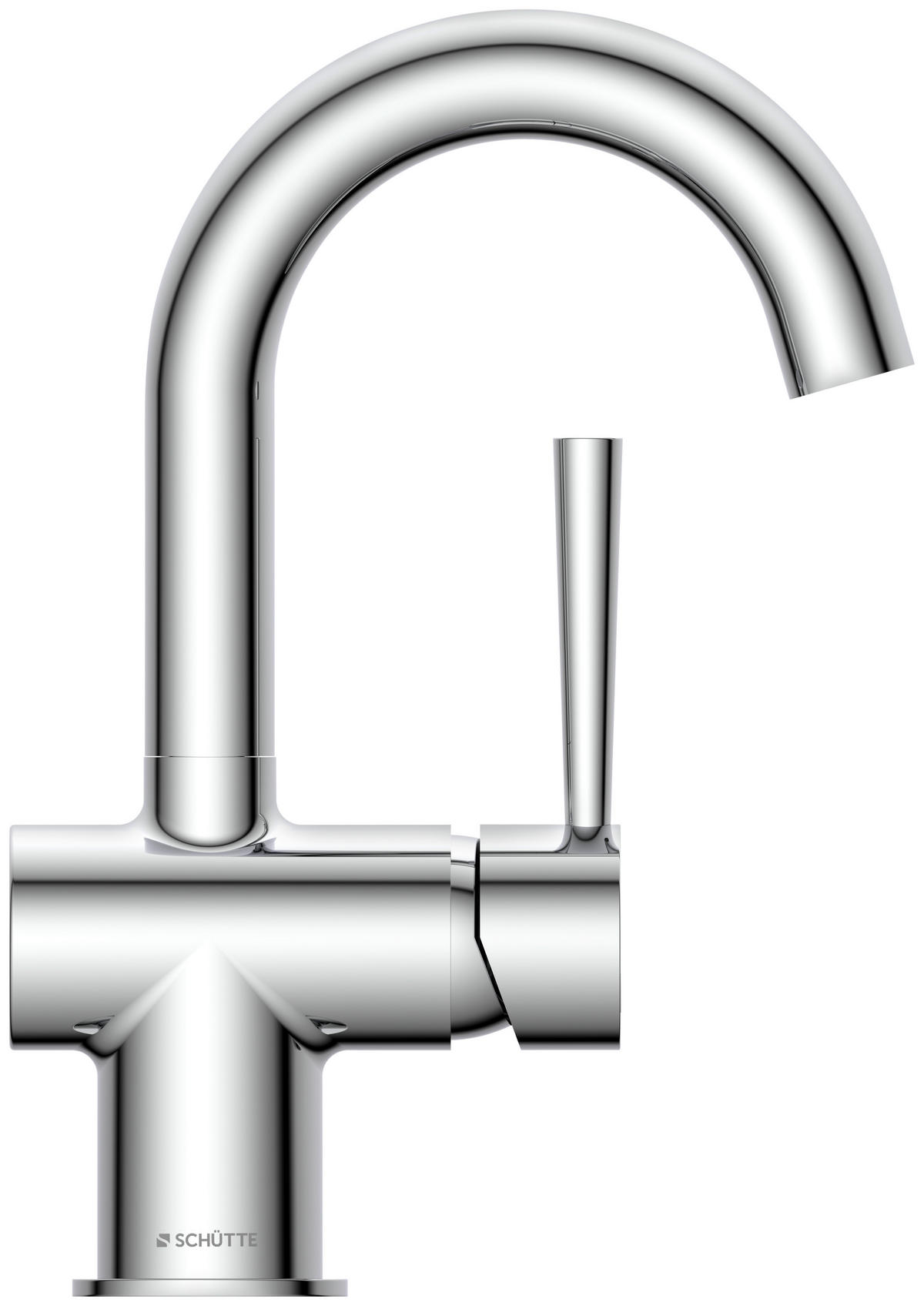 WASCHTISCHARMATUR 5,5/25,5/17,0 cm  - Chromfarben, Basics, Metall (5,5/25,5/17,0cm) - Schütte