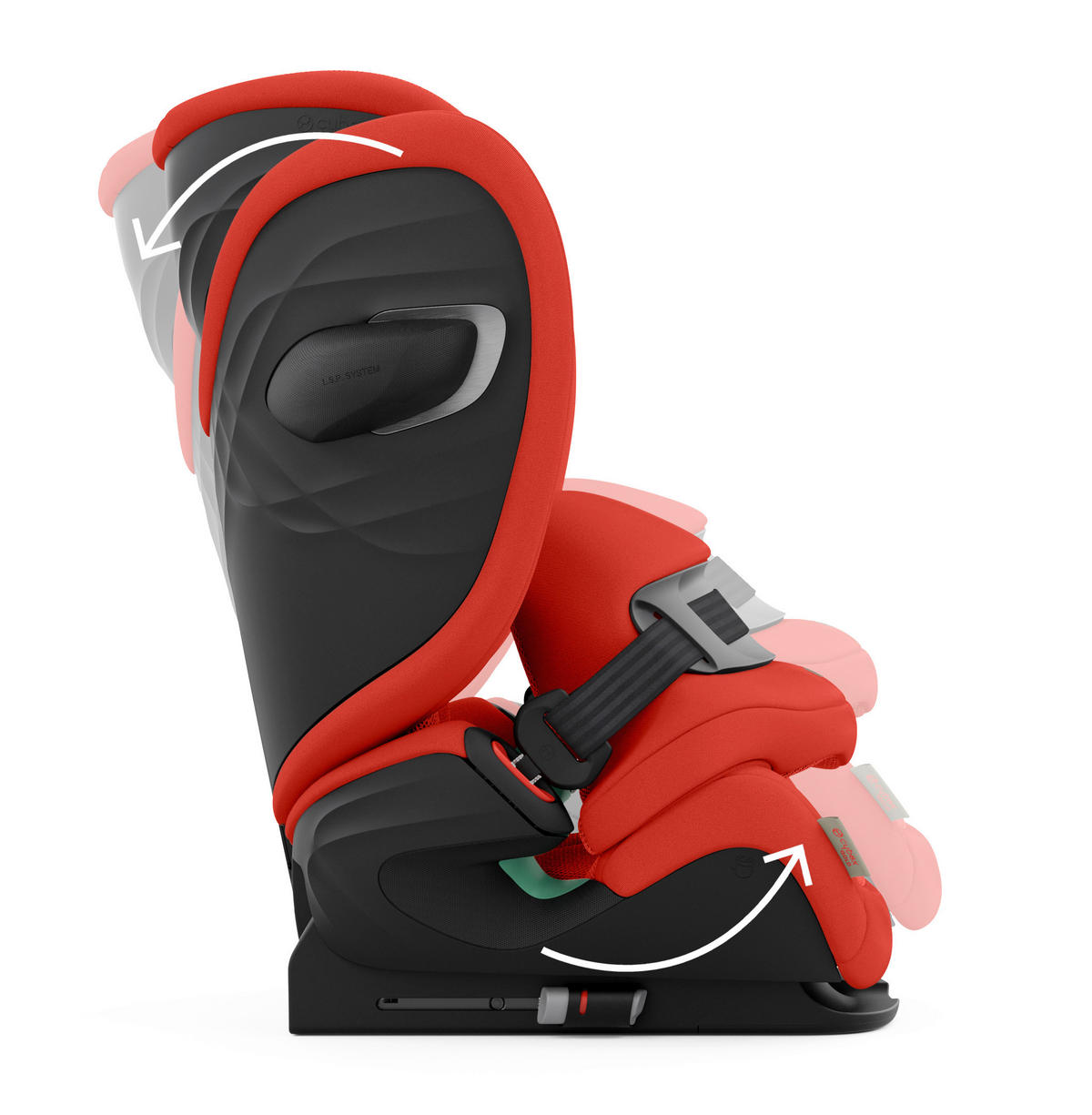 KINDERAUTOSITZ PALLAS G I-SIZE  - Rot, Basics, Kunststoff/Textil (40/59,5/59cm) - Cybex