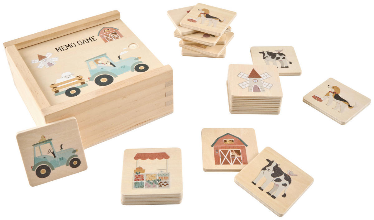 MEMORY  - Multicolor, Trend, Holz/Holzwerkstoff - Avelia