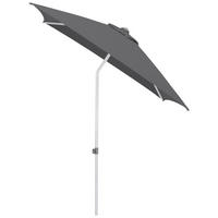 SONNENSCHIRM 200 cm Anthrazit  - Anthrazit/Silberfarben, Basics, Textil/Metall (200/200cm) - Kettler