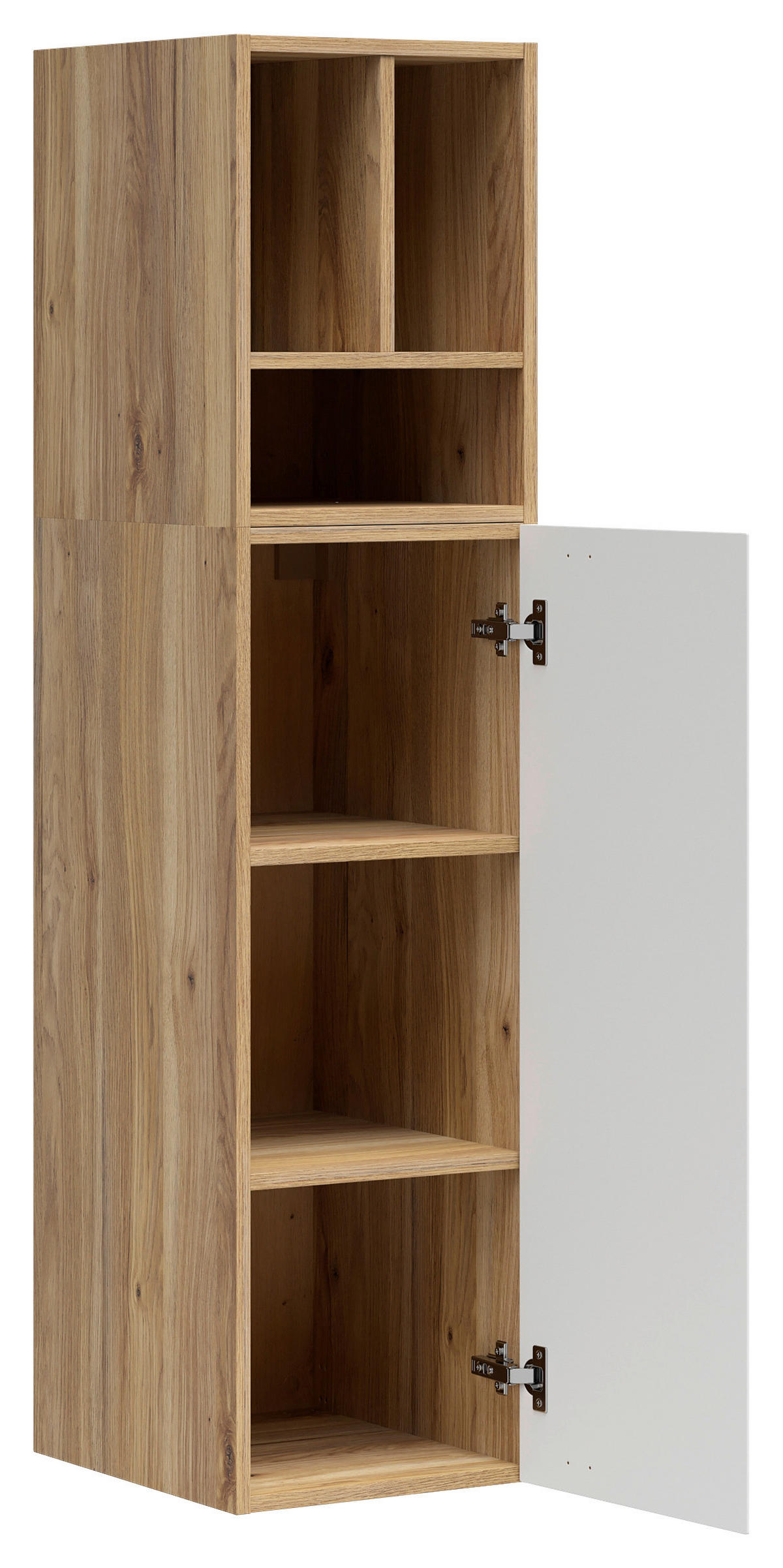 REGALELEMENT Weiß, Eichefarben  135/33/40 cm  - Eichefarben/Weiß, MODERN, Holzwerkstoff (135/33/40cm) - Carryhome