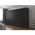 DREHTÜRENSCHRANK 350/235/61 cm,  in Graphitfarben, 7-türig  - Graphitfarben, Basics, Holzwerkstoff/Metall (350/235/61cm) - Novel