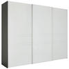 SCHWEBETÜRENSCHRANK Anthrazit, Hellgrau  - Anthrazit/Hellgrau, Konventionell, Glas/Holzwerkstoff (249/222/68cm) - Moderano