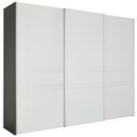 SCHWEBETÜRENSCHRANK  in Anthrazit, Hellgrau  - Anthrazit/Hellgrau, KONVENTIONELL, Glas/Holzwerkstoff (280/222/68cm) - Moderano