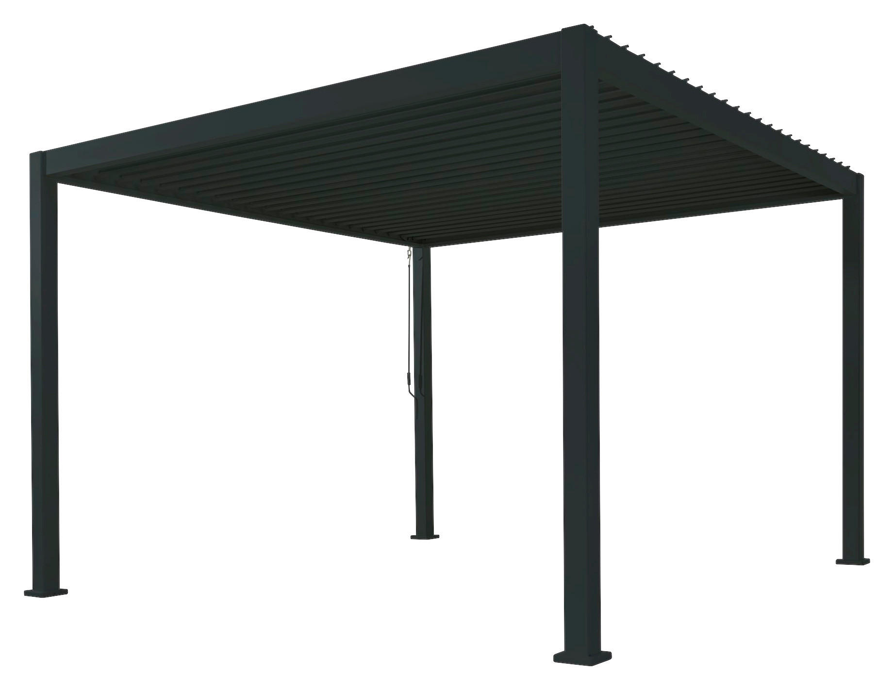 PERGOLA velikost: 300/250/300 cm - antracitová, Modern, kov (300/250/300cm) - Gardenson