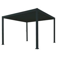 PERGOLA velikost: 300/250/300 cm - antracitová, Moderní, kov (300/250/300cm) - Gardenson