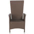 GARTENSESSEL Kunststoffgeflecht Aluminium Braun - Braun, Design, Kunststoff/Metall (63/110/58cm) - Ambia Garden