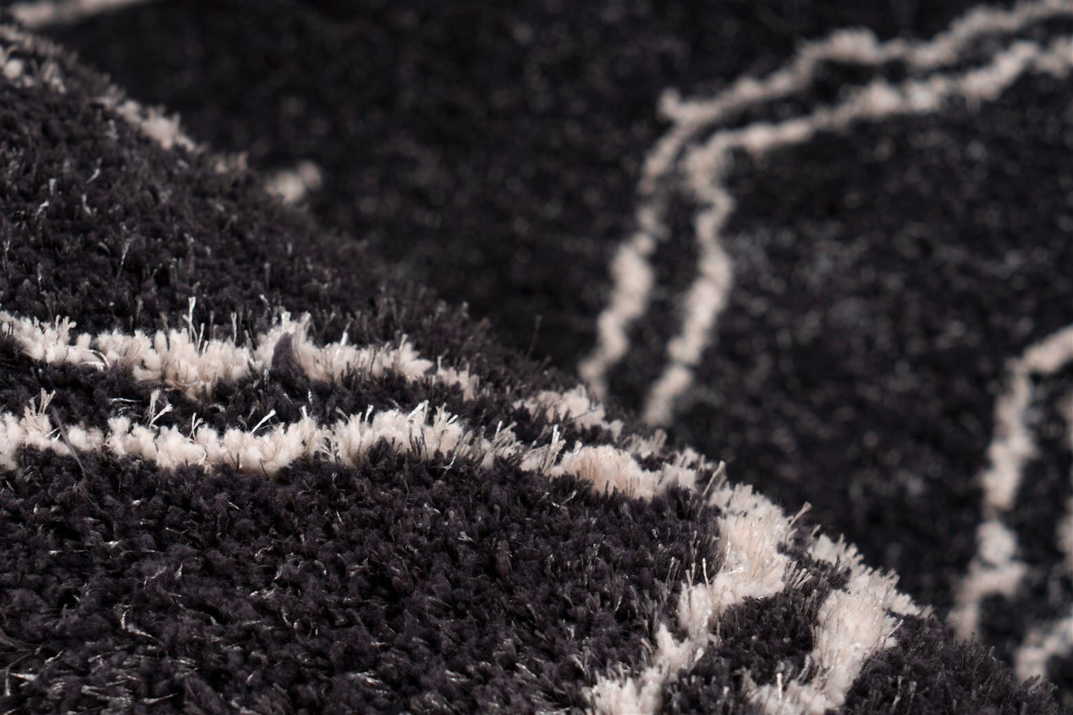 Thumbnail - Kayoom Hochflorteppich Orlando 225 Anthrazit, Anthrazit, Textil, Retro, rechteckig, 120x170 cm, pflegeleicht, Teppiche &...