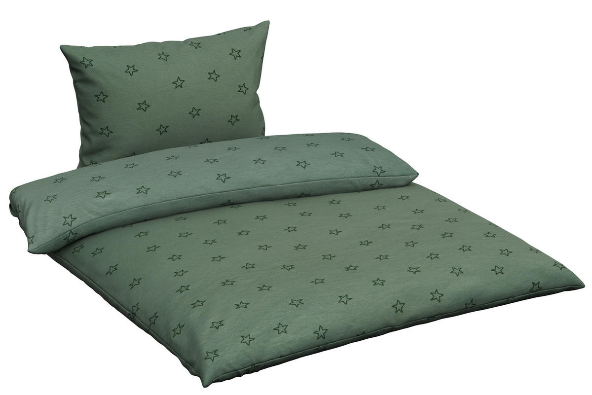 BABYBETTWÄSCHE 80/80 cm  - Grün, Basics, Textil (80/80cm) - Patinio