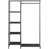 GARDEROBENSCHRANK  in 100/165/36 cm  - Schwarz, MODERN, Metall (100/165/36cm) - PBJ