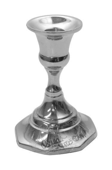 GYERTYATARTÓ - ezüstszínű, Design, fém (9/8/12,5cm) - Ambia Home