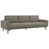 4-SITS SOFFA i flatväv cappuccino  - cappuccino/svart, Klassisk, metall/trä (248/80/91cm) - Niels Andersson