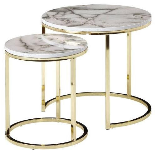 Set De Mese Auxiliare din material pe bază de lemn, 50/50/45 cm