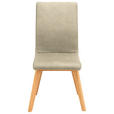 STUHL  in Mikrofaser Holz, Textil  - Beige, Design, Holz/Textil (45/102/56cm) - Novel