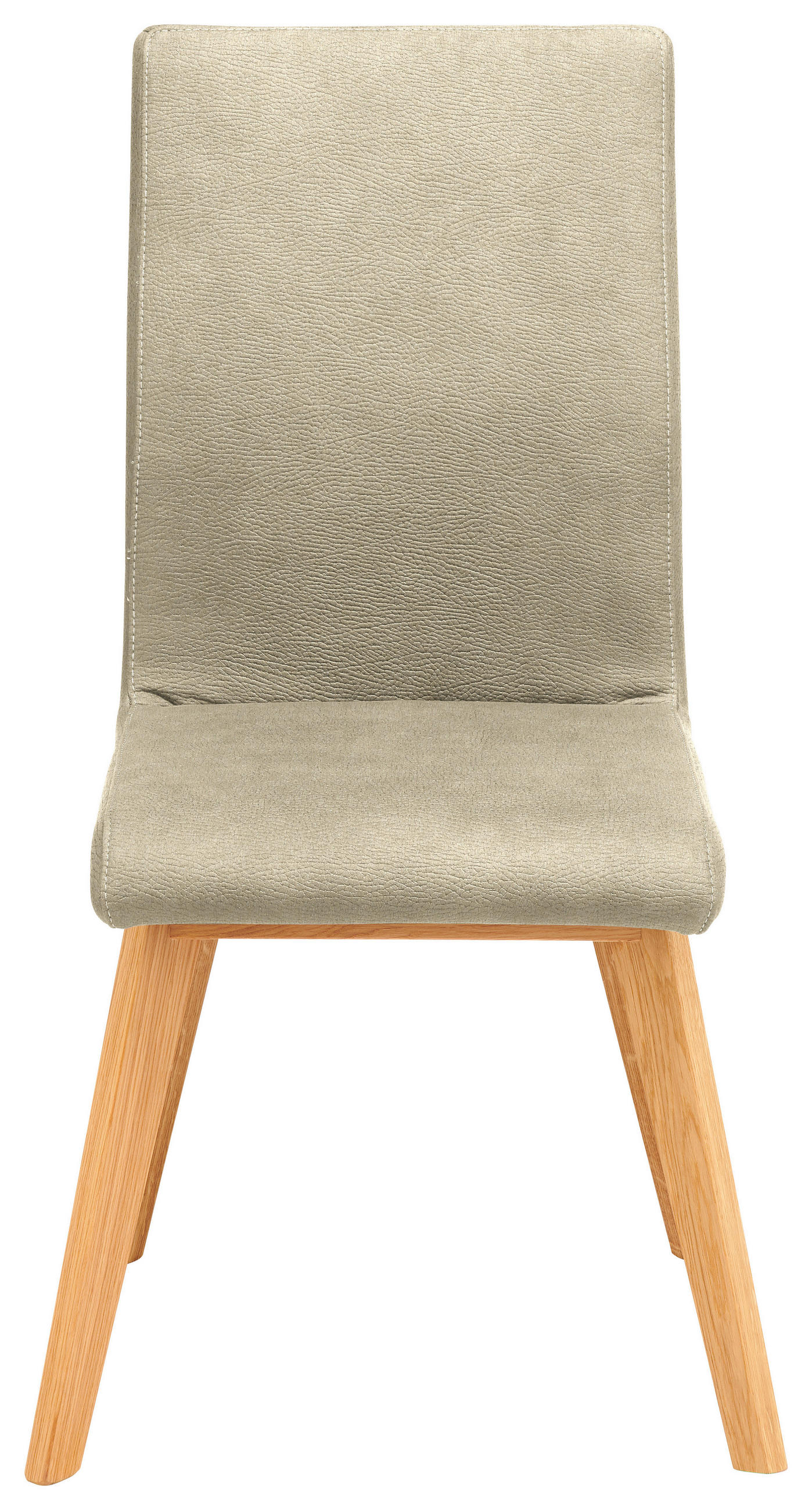 STUHL  in Mikrofaser Holz, Textil  - Beige, Design, Holz/Textil (45/102/56cm) - Novel