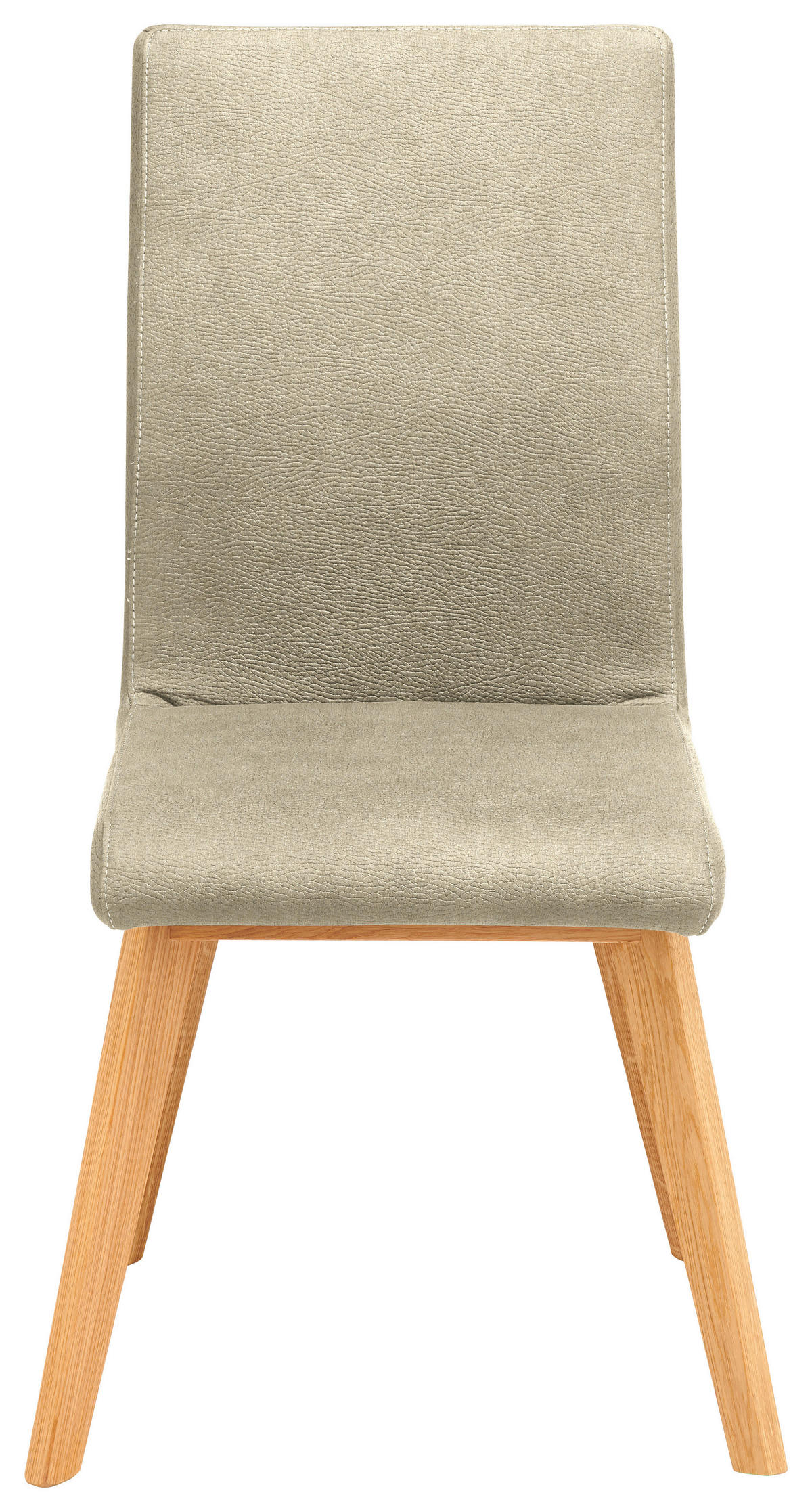 STUHL  in Mikrofaser Holz, Textil  - Beige, Design, Holz/Textil (45/102/56cm) - Novel