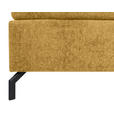 BOXSPRINGBETT 140/200 cm  in Currygelb  - Currygelb/Schwarz, Design, Textil/Metall (140/200cm) - Esposa