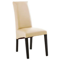STUHL  in Lederlook  - Beige/Buche Kolonial, Konventionell, Holz/Textil (47/102/57cm) - Carryhome