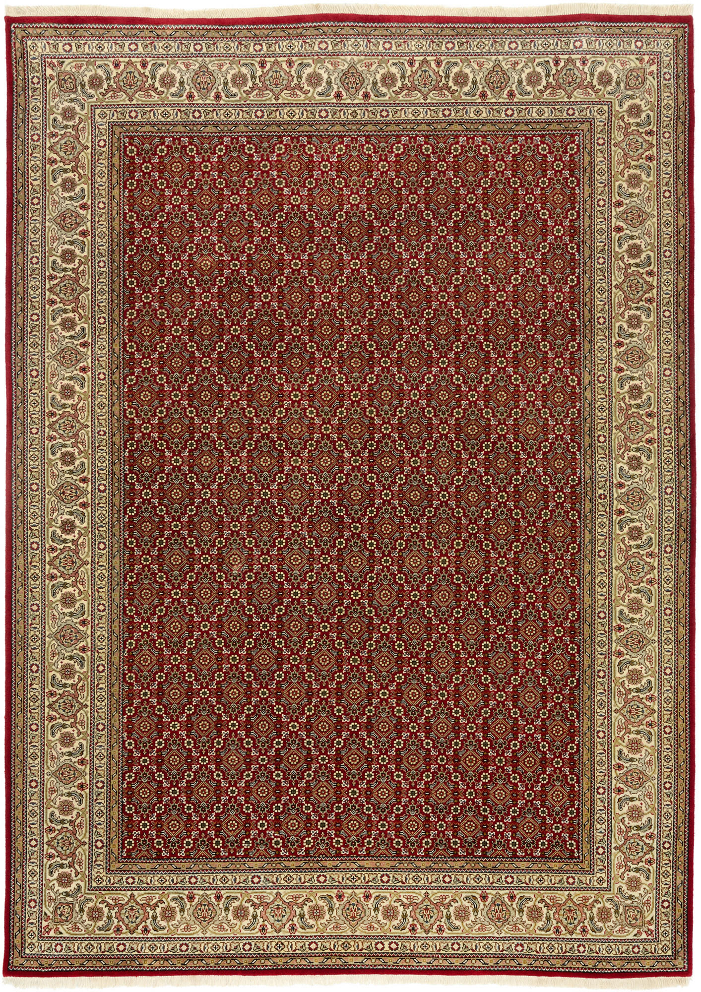ORIENTTEPPICH 60/90 cm Creme, Rot  - Rot/Creme, Basics, Textil (60/90cm) - Cazaris