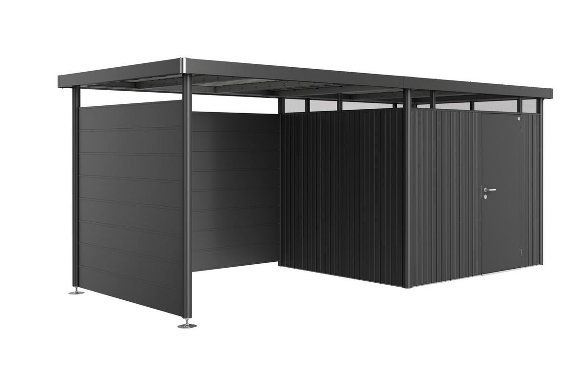 RÜCKWAND 197/181/2,5 cm  - Dunkelgrau, Basics, Metall (197/181/2,5cm) - Biohort