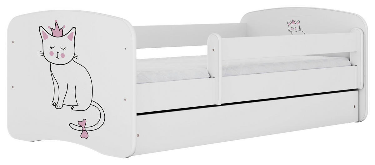 KINDER-/JUNIORBETT - Birkefarben/Weiß, MODERN, Holz/Holzwerkstoff (80/160cm) - MID.YOU