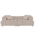 SOFAELEMENT in Flachgewebe Beige  - Beige/Schwarz, KONVENTIONELL, Kunststoff/Textil (125/66/155cm) - Carryhome