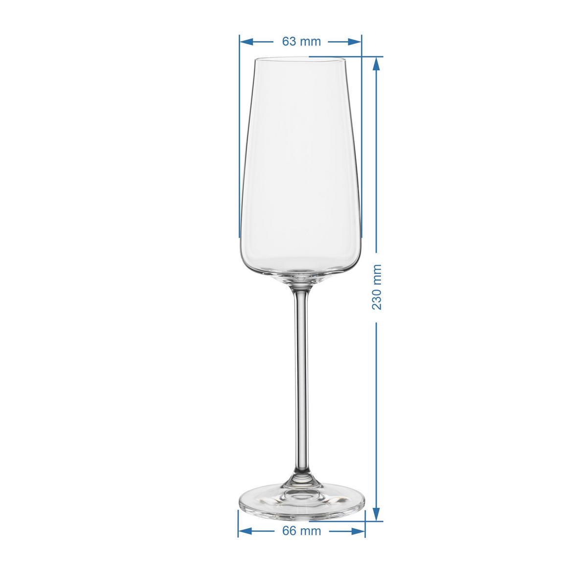 SEKTGLAS Corto Novel 210 ml  - Klar, KONVENTIONELL, Glas (0,21l) - Novel