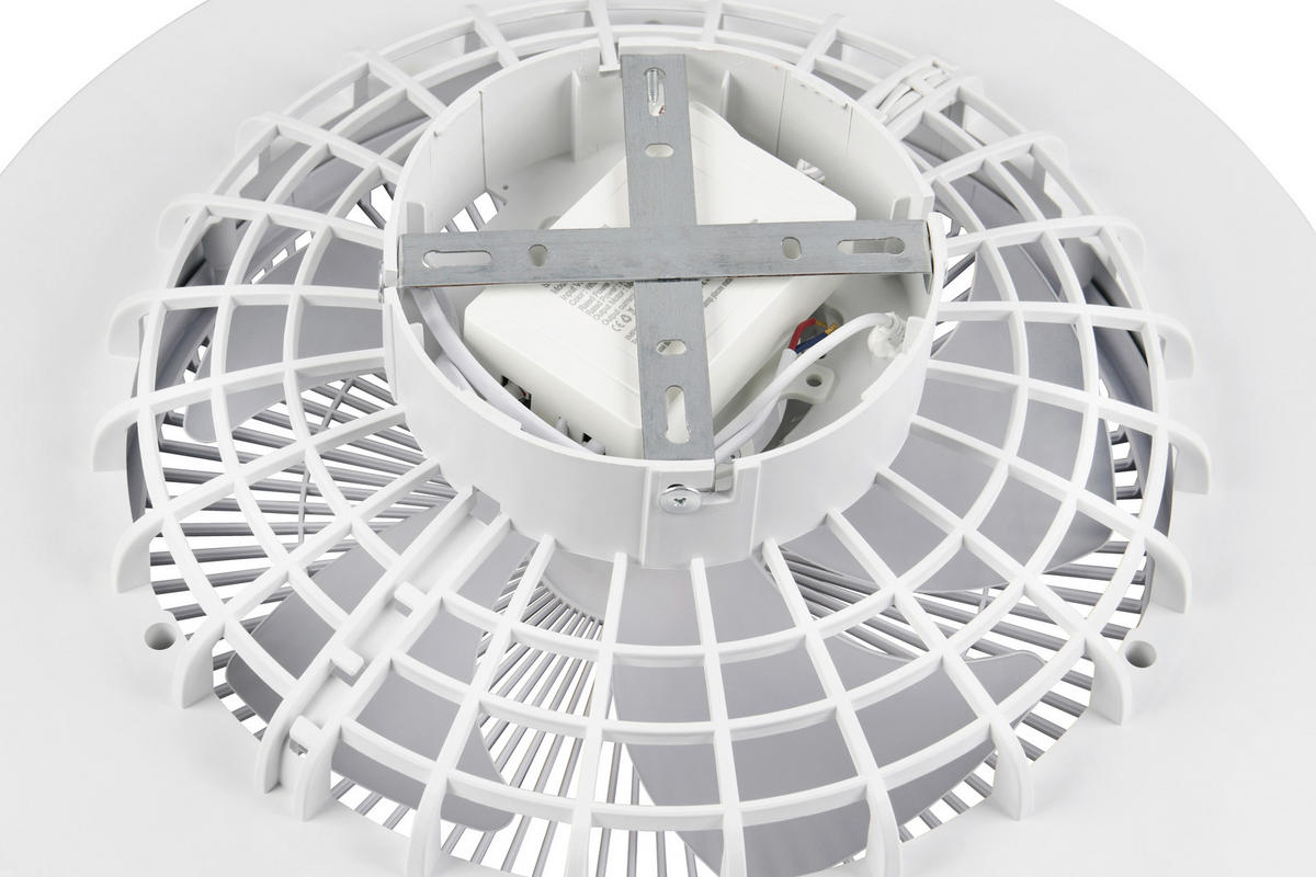 DECKENVENTILATOR - Weiß, Design, Kunststoff (0/14cm)