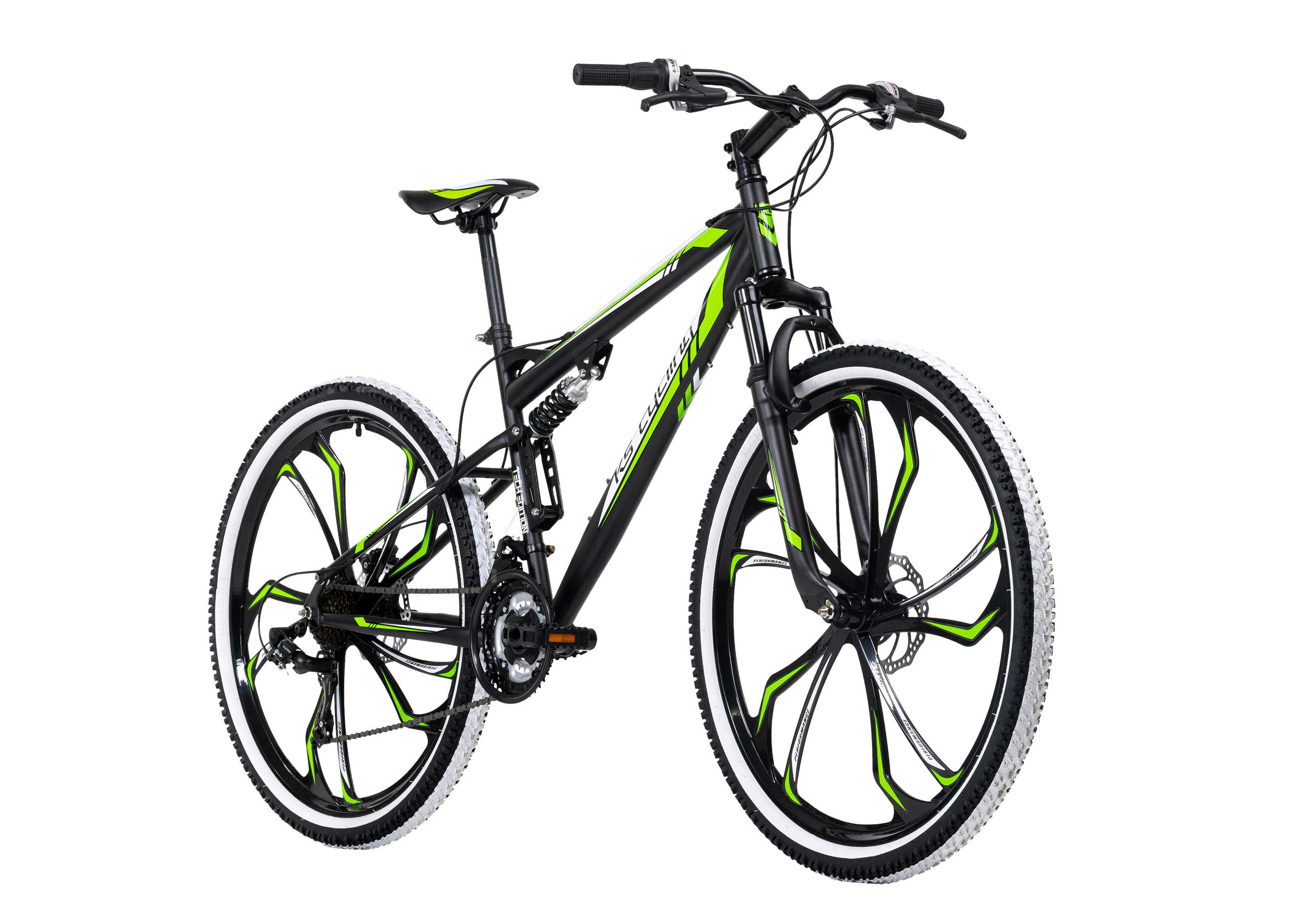MOUNTAINBIKE 27,5 Zoll  - Schwarz/Grün, Basics, Metall - KS Cycling