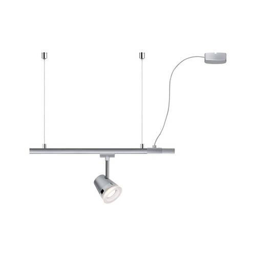 SCHIENENSYSTEM-EINSPEISER URail 70 cm   - Chromfarben, Basics, Kunststoff/Metall (70cm) - Paulmann