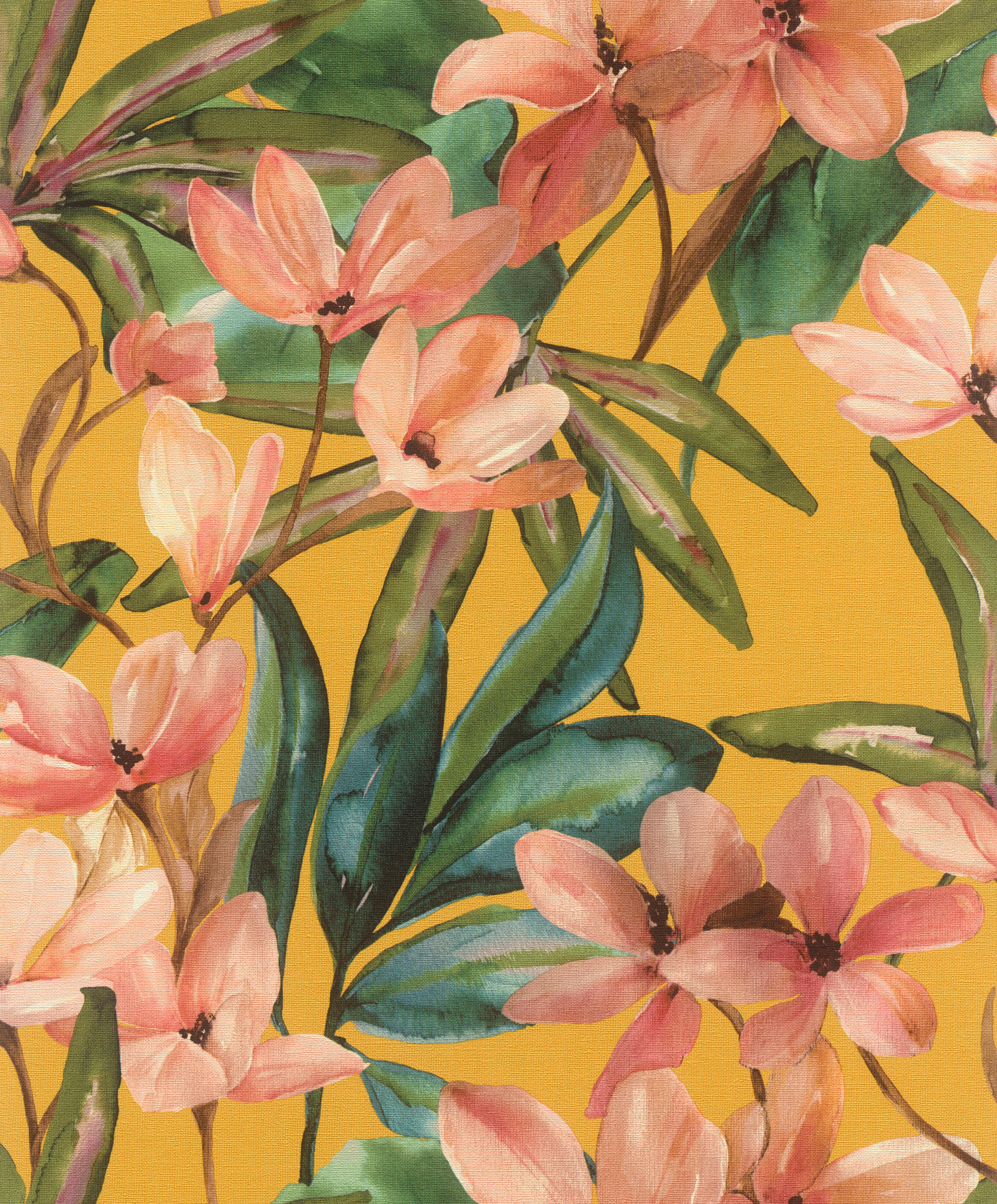 VLIESTAPETE 6 m MAGNOLIA  - Gelb, Natur, Textil (600/53cm) - Tesa