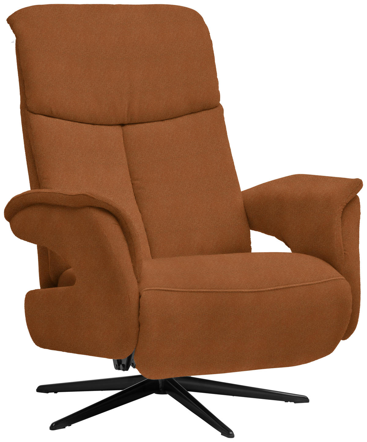 RELAXSESSEL in Textil Braun  - Schwarz/Braun, Design, Textil/Metall (78/101/88cm) - Welnova