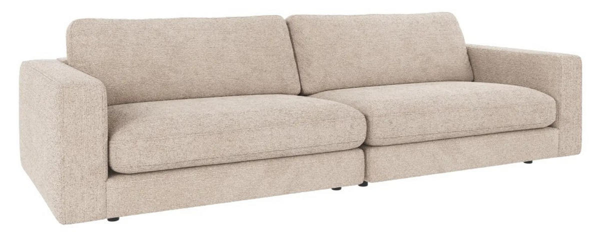 3-SITS SOFFA i ljusgrå  - ljusgrå/svart, Klassisk, metall/trä (258/78/103cm) - Rowico