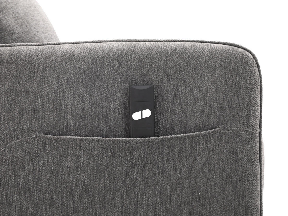 RELAXSESSEL Leinenoptik    - Schwarz/Grau, Design, Textil/Metall (74/101/92cm) - Carryhome