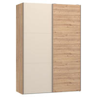 SCHWEBETÜRENSCHRANK 152/220/65 cm 2-türig Kaschmir, Eiche Artisan  - Hellbraun/Kaschmir, Design, Holzwerkstoff/Metall (152/220/65cm) - Jutzler
