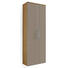 GARDEROBENSCHRANK 61/170/31 cm - Taupe/Chromfarben, Design, Glas/Holz (61/170/31cm) - Novel GARDEROBENSCHRANK 61/170/31 cm - Taupe/Chromfarben, Design, Glas/Holz (61/170/31cm) - Novel