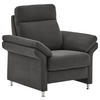FERNSEHSESSEL in Flachgewebe Anthrazit  - Anthrazit/Alufarben, Modern, Textil/Metall (96/103/89cm) - Pure Home Comfort