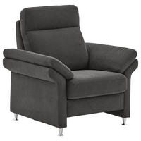 FERNSEHSESSEL  mit Flachgewebe Anthrazit  - Anthrazit/Alufarben, MODERN, Textil/Metall (96/103/89cm) - Pure Home Comfort