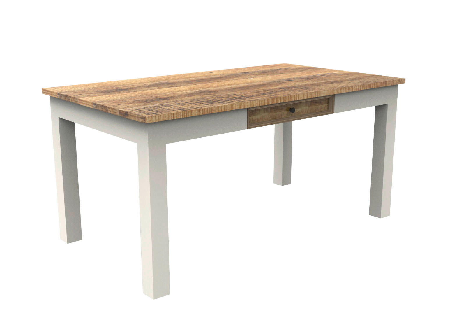 JÍDELNÍ STŮL, přírodní barvy, bílá, 180/90/76 cm - bílá/přírodní barvy, Natur, dřevo (180/90/76cm) - Landscape