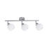 LED-DECKENLEUCHTE - Nickelfarben, Design, Glas/Metall (62/22/19cm)