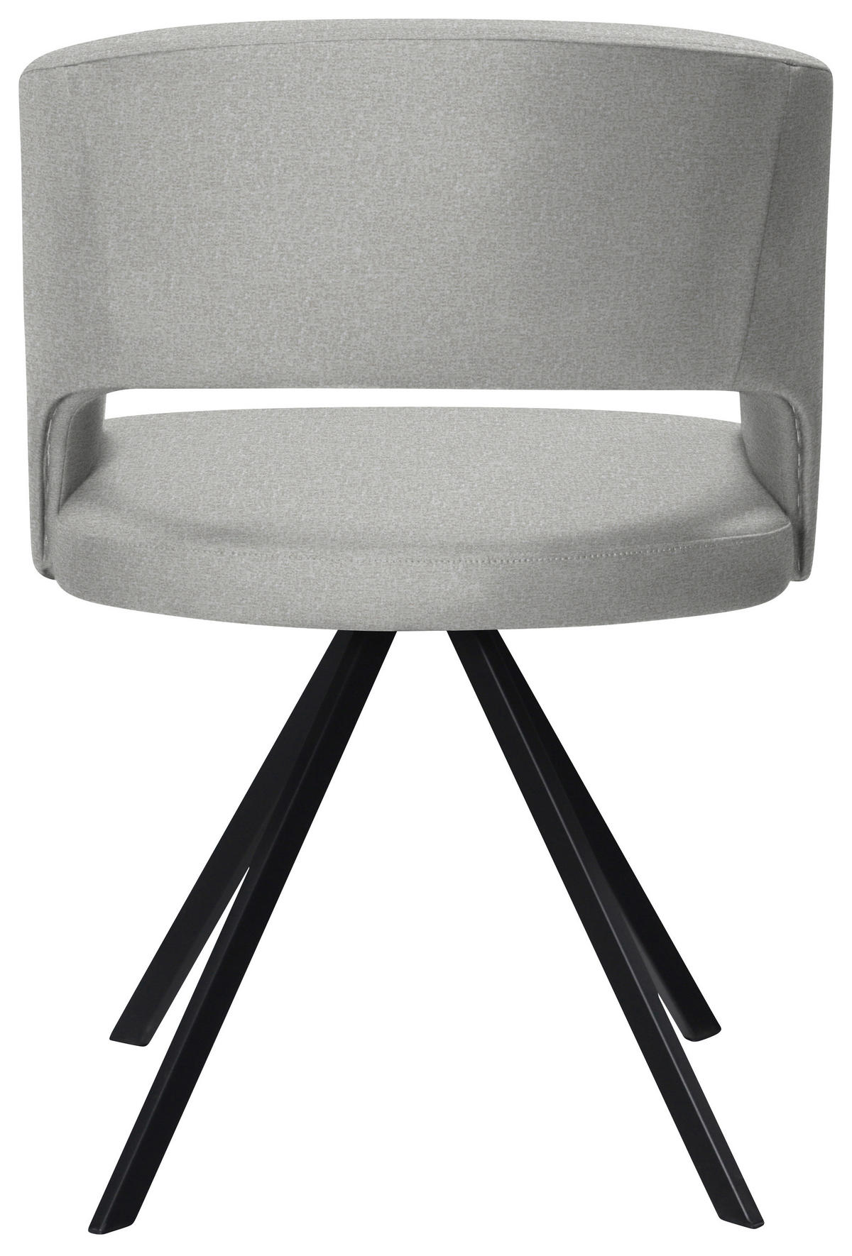 ARMLEHNSTUHL  in Stahl Samt  - Creme/Schwarz, Konventionell, Textil/Metall (56/84/59cm) - Moderano