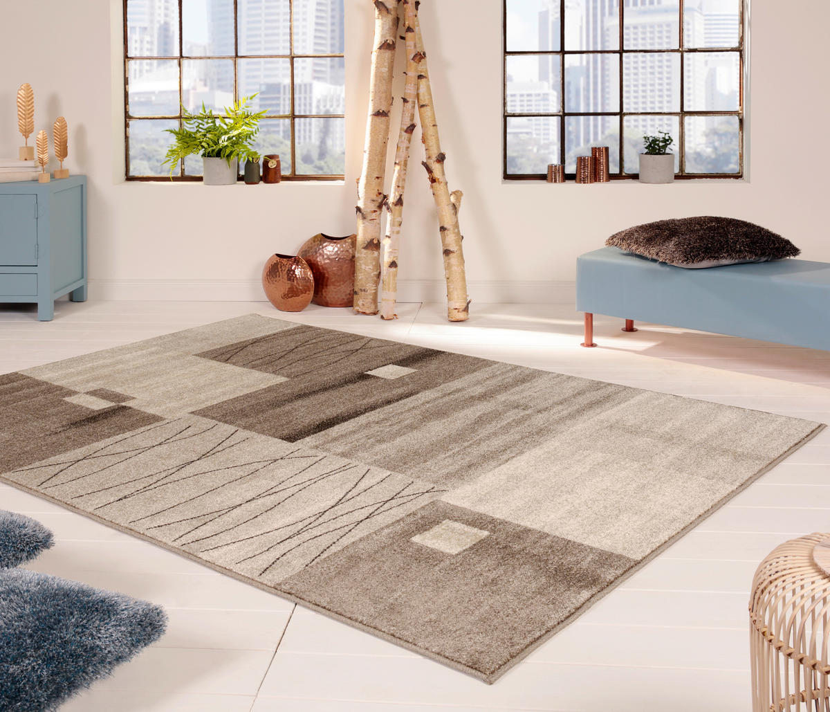 WEBTEPPICH  Wohnzimmer 160/230 cm Braun  - Braun, Design, Textil (160/230cm) - Novel