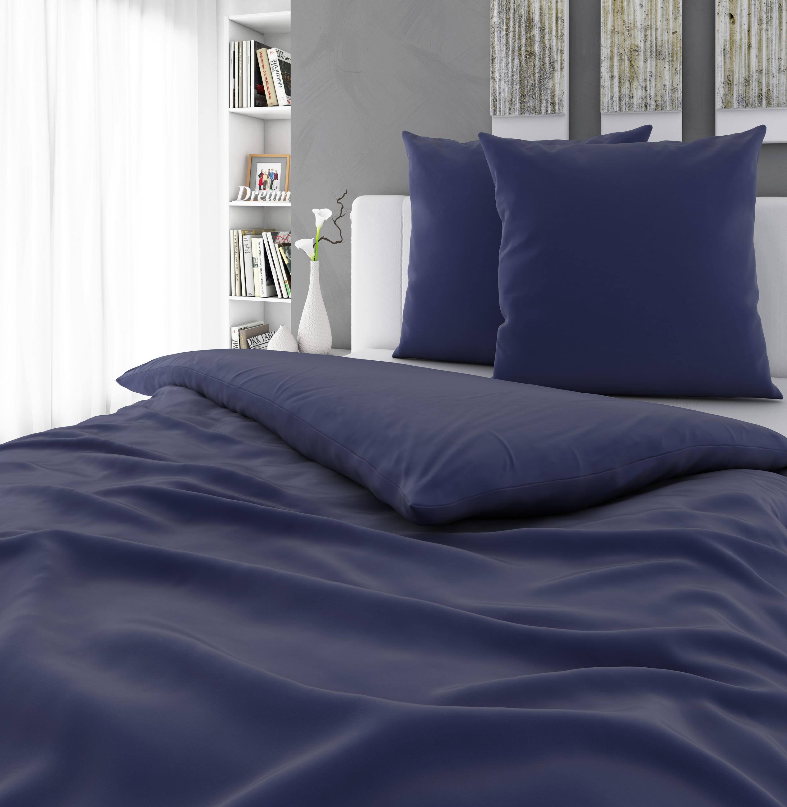 POSTELJINA Trigaza 200/200 cm renforcé tkanina plava  - plava, Konvencionalno, tekstil (200/200cm) - Bio:Vio